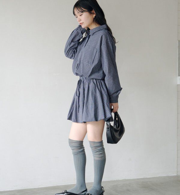  「バルーンシャツワンピース」|ワンピース|