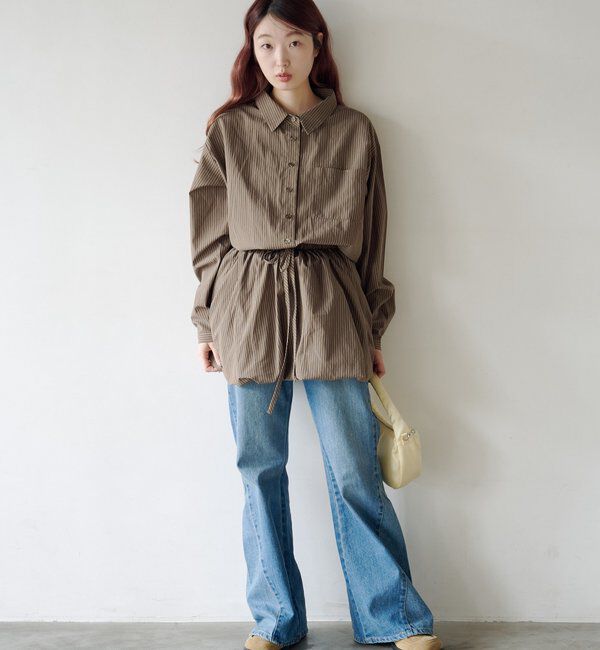  「バルーンシャツワンピース」|ワンピース|