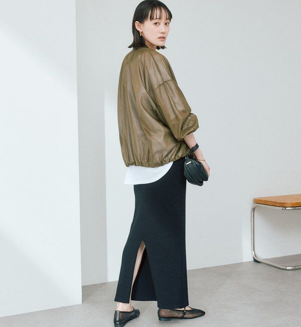  「【マイナス3kg/レビュー高評価☆】リブタイトスカート」|スカート|