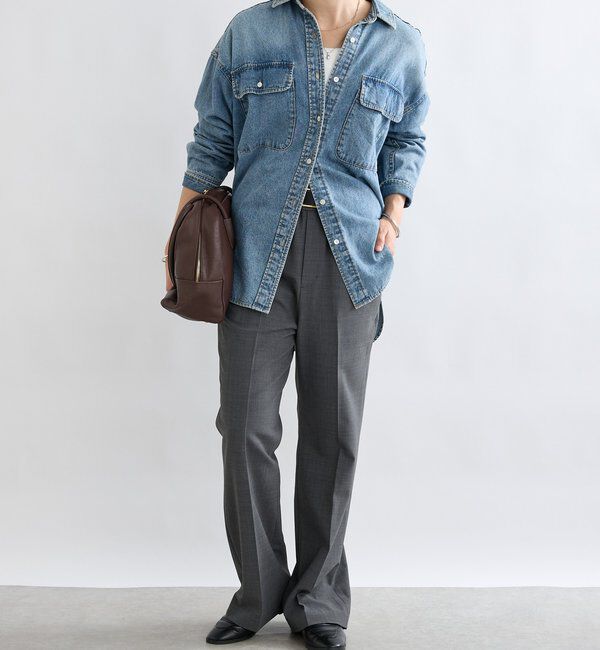  「【ベストセラー】【MONN.:.(モン)】ビッグデニムシャツ」|シャツ・ブラウス|