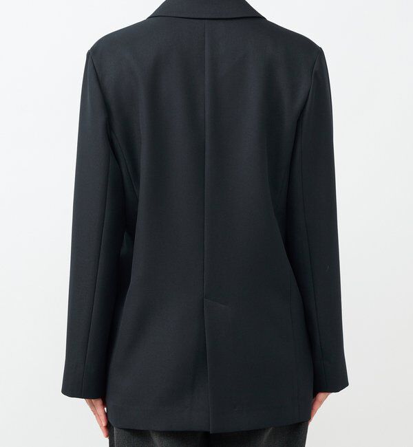  「【軽い着心地】ピーチツイルピークドラペルジャケット」|テーラードジャケット|