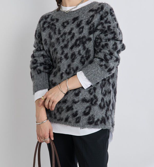  「レオパードシャギーニット」|ニット・セーター|