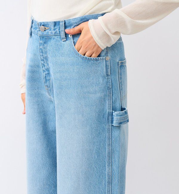  「【MONN.:.(モン)】ルーズペインターデニム」|デニム|