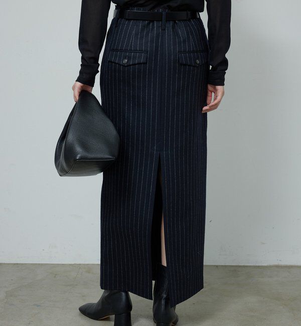  「【セットアップ対応】ストライプスカート」|スカート|