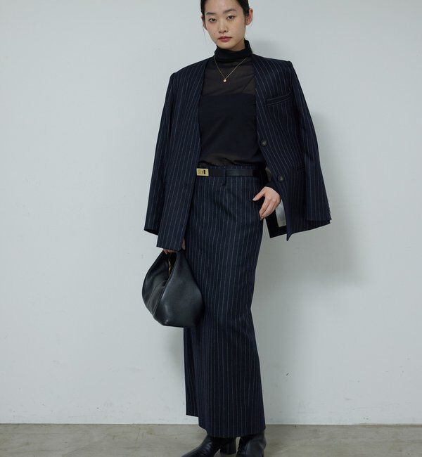  「【セットアップ対応】ストライプスカート」|スカート|