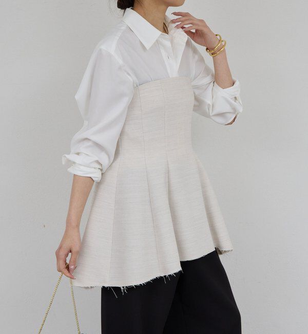  「【セットアップ対応】ダブルクロスビスチェ」|シャツ・ブラウス|