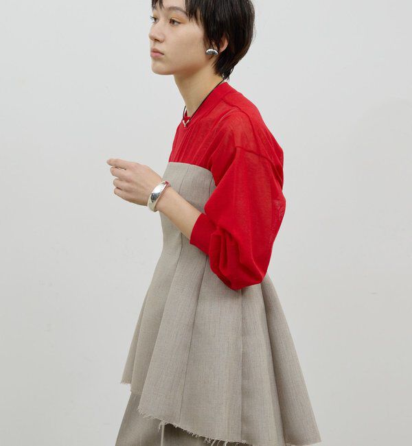  「【セットアップ対応】ダブルクロスビスチェ」|シャツ・ブラウス|