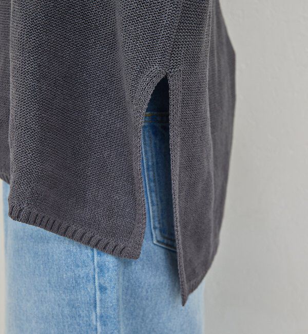  「【手洗い可】コットンメッシュプルオーバー」|ニット・セーター|