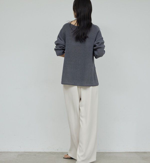  「【手洗い可】コットンメッシュプルオーバー」|ニット・セーター|