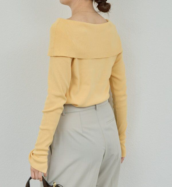  「【手洗い可】オフショルニット」|ニット・セーター|