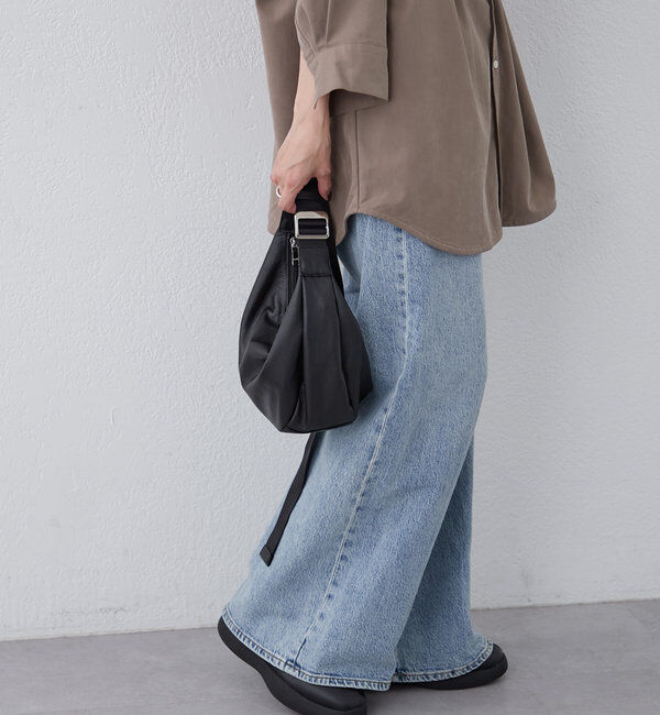  「ソフトレザーラウンドショルダーバッグ」|ショルダー・メッセンジャー|