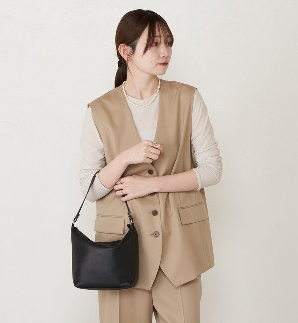  「ソフトレザーシンプルショルダーバッグ 」|ショルダー・メッセンジャー|