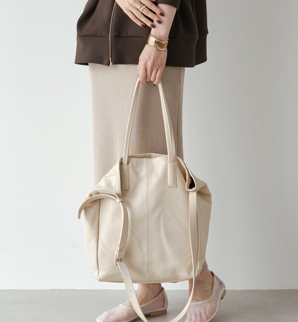  「レザー2WAYトートバッグ」|トートバッグ|