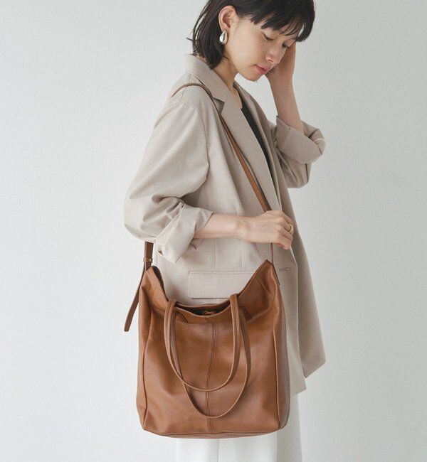  「レザー2WAYトートバッグ」|トートバッグ|