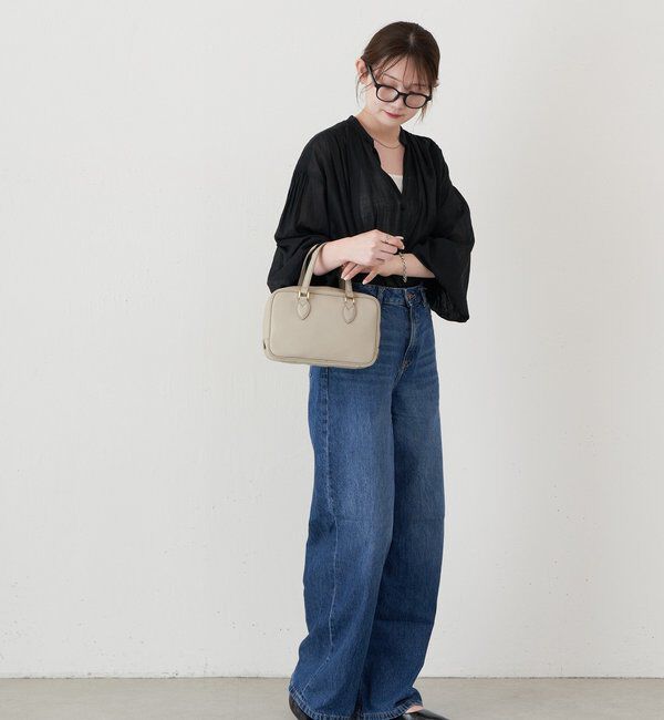  「レザー2WAYミニボストンバッグ」|ボストンバッグ|