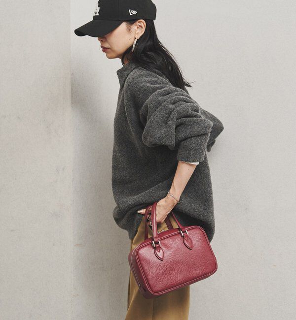  「レザー2WAYミニボストンバッグ」|ボストンバッグ|