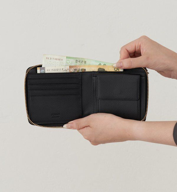  「エンボスモノグラムラウンドウォレット」|財布|