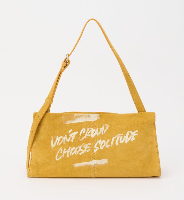  「ステンシルデザインスエードショルダーバッグ」|ショルダー・メッセンジャー|