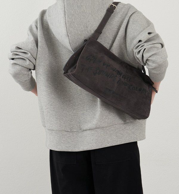  「ステンシルデザインスエードショルダーバッグ」|ショルダー・メッセンジャー|