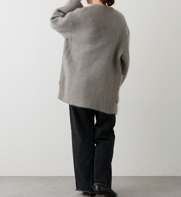  「【再値下げ】モヘアダブルニットコート」|その他|