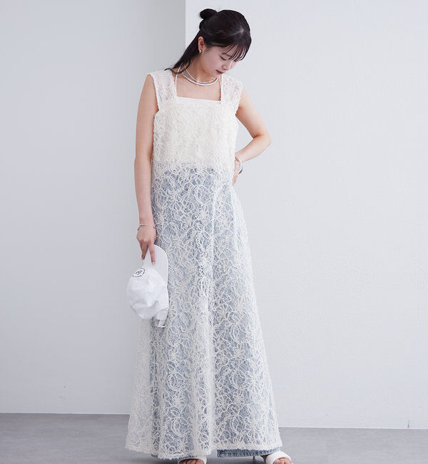  「レースタンクワンピース」|ワンピース|