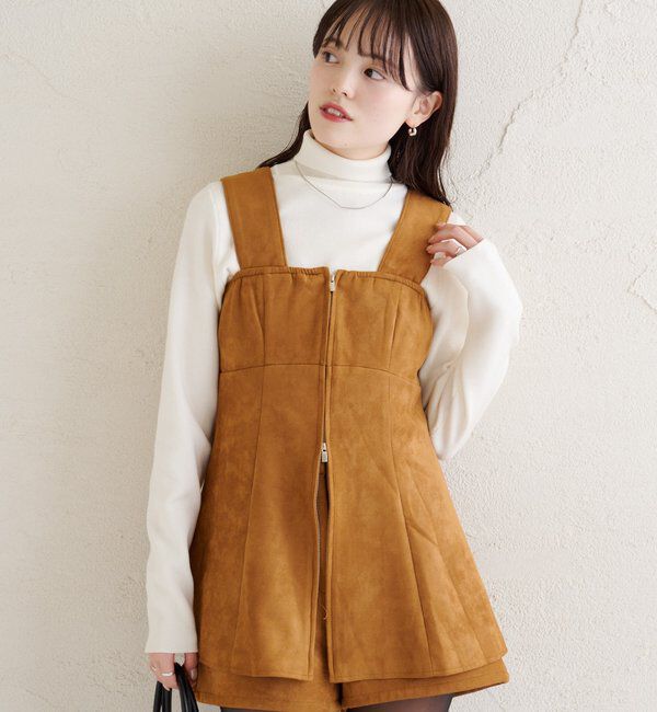  「フェイクスウェードペプラムビスチェ」|シャツ・ブラウス|