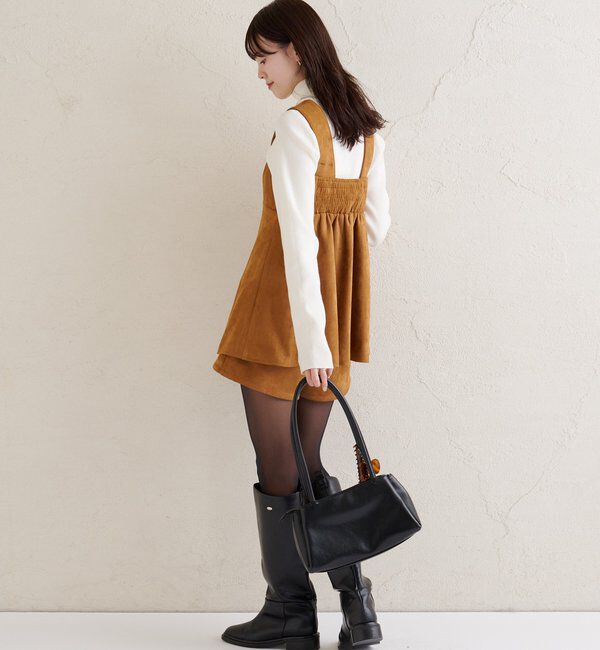  「フェイクスウェードペプラムビスチェ」|シャツ・ブラウス|