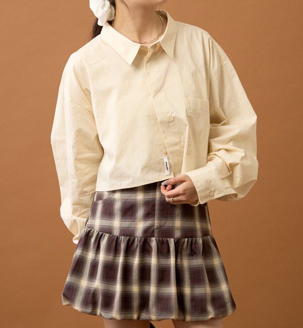  「ストライプショートシャツ」|シャツ・ブラウス|