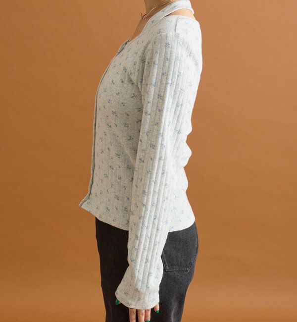  「花柄ホルターロングＴシャツ」|Tシャツ・カットソー|