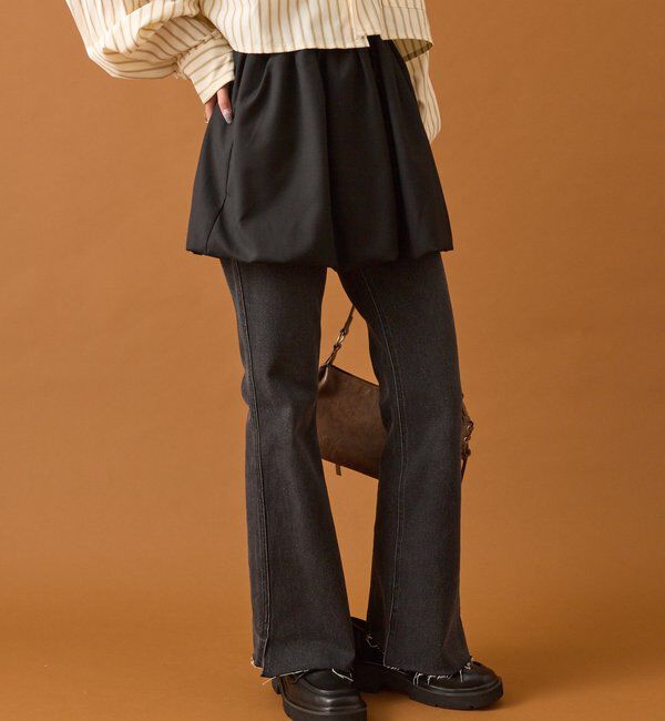  「スリットフレアデニム」|デニム|