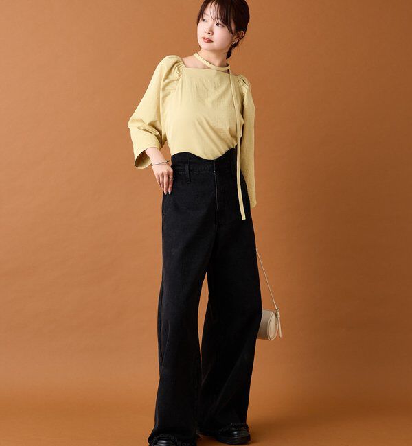  「チョーカーリボンパフブラウス」|シャツ・ブラウス|