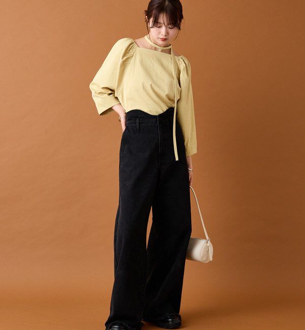  「チョーカーリボンパフブラウス」|シャツ・ブラウス|