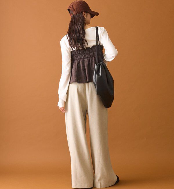  「【4色展開/レイヤードスタイル】チュールチェックビスチェ」|シャツ・ブラウス|