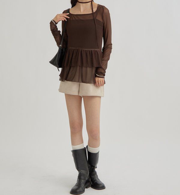  「ドットティアードプルオーバー」|Tシャツ・カットソー|