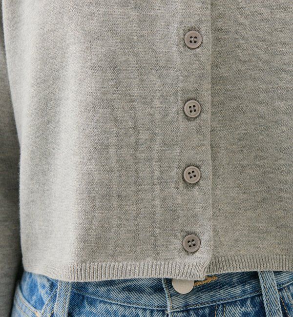  「チビボタン長袖カーディガン」|カーディガン|