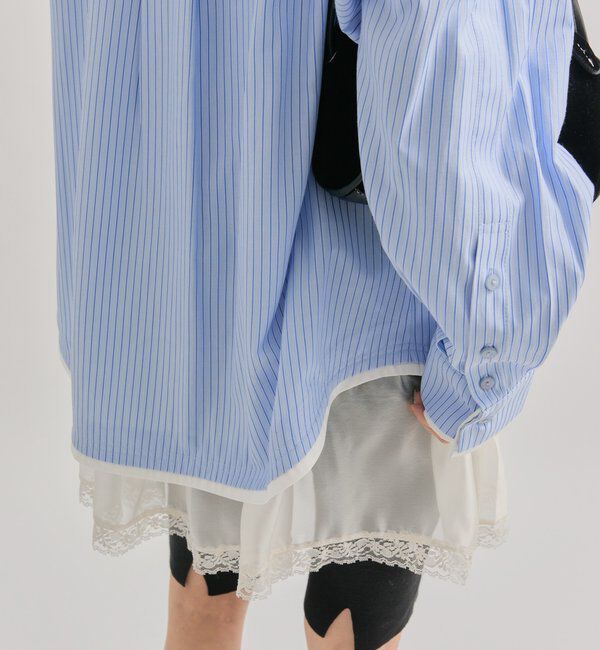  「ポケット刺繍ストライプシャツ」|シャツ・ブラウス|