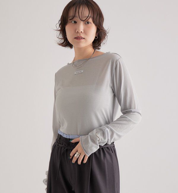  「ラメチュールプルオーバー」|Tシャツ・カットソー|