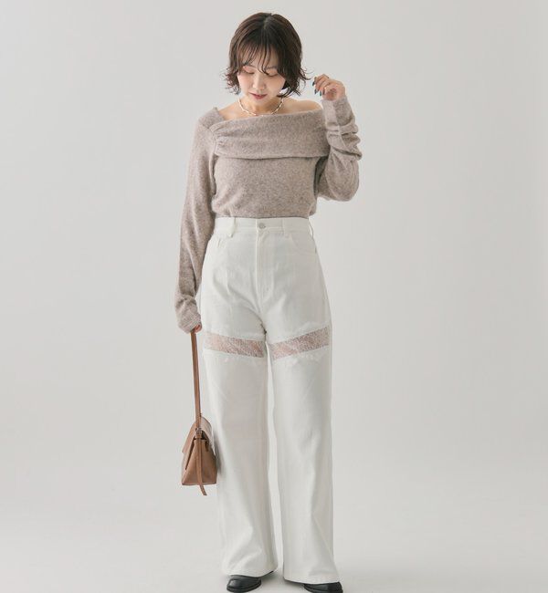  「ワンショルデザインニット」|ニット・セーター|