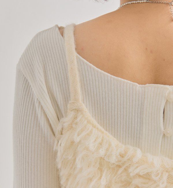  「2WAYループ ニットビスチェ」|ニット・セーター|