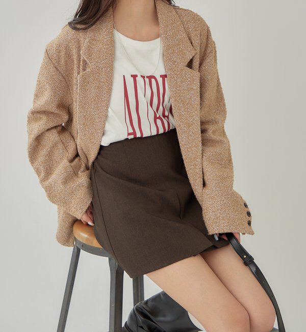  「ツイードBIGジャケット」|テーラードジャケット|