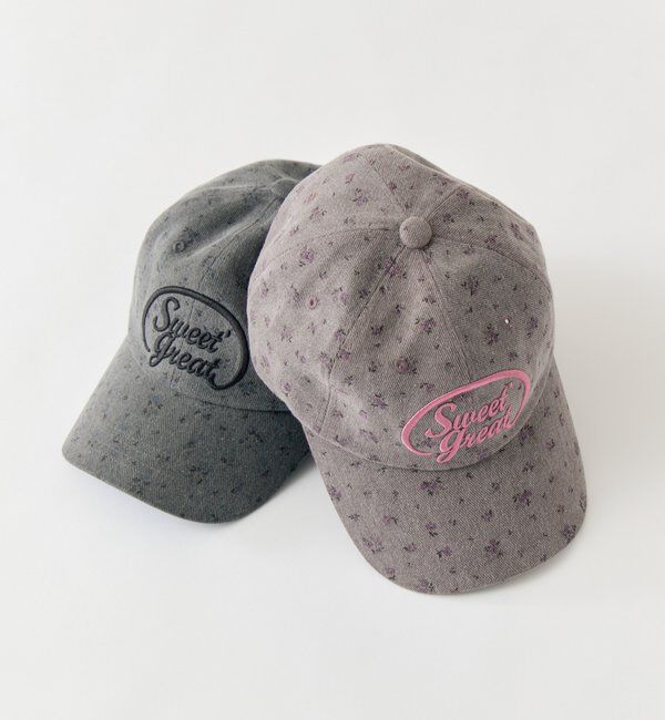  「フラワー刺繍キャップ」|ハット|