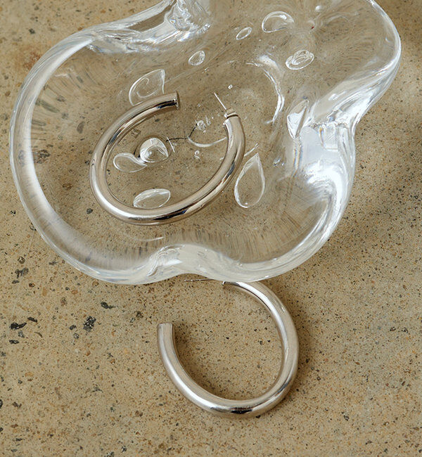  「【GALENA/ガレナ】フープピアス」|ピアス|シルバー