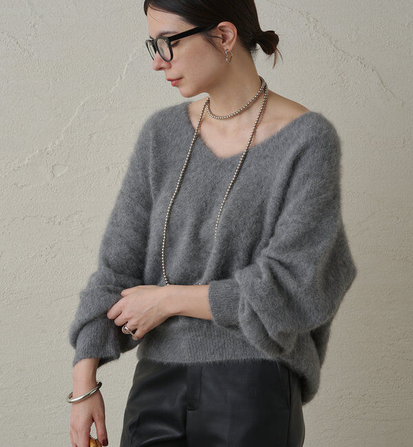  「FURカシミヤVニット」|ニット・セーター|