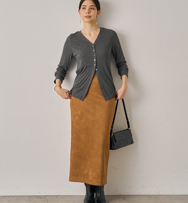  「フェイクスウェードスカート」|スカート|