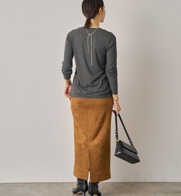  「フェイクスウェードスカート」|スカート|