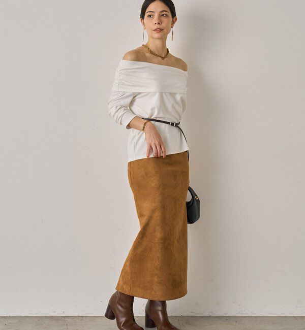  「フェイクスウェードスカート」|スカート|