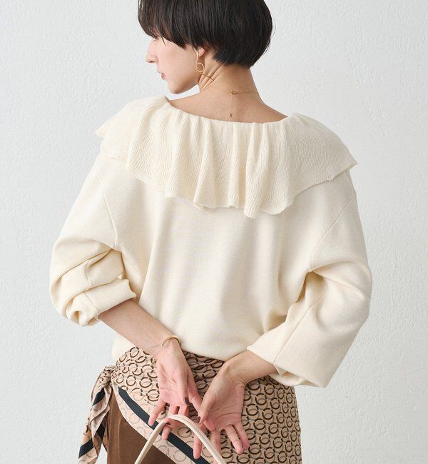  「フリルカラーニット」|ニット・セーター|