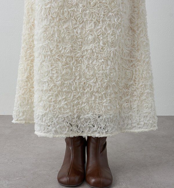  「フラワーコードフレアスカート」|スカート|