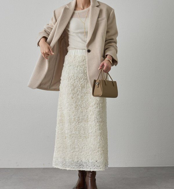  「フラワーコードフレアスカート」|スカート|