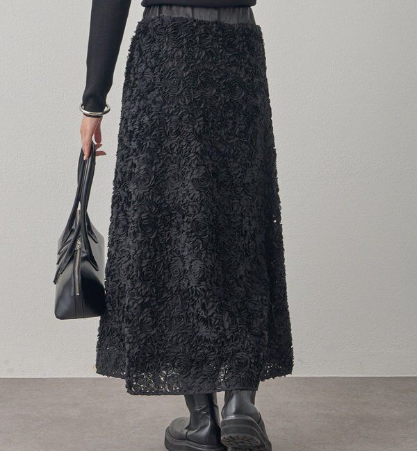  「フラワーコードフレアスカート」|スカート|